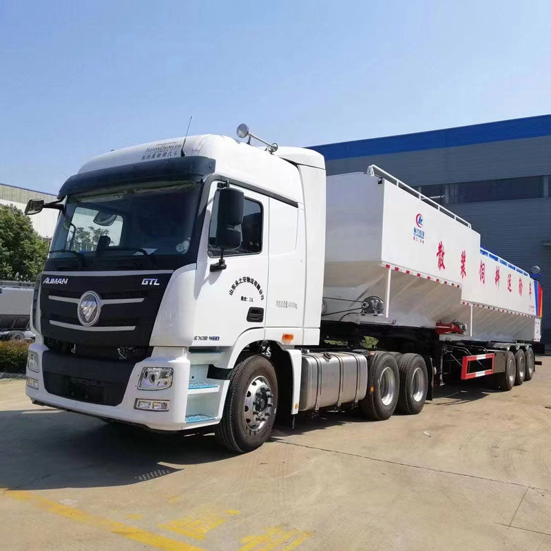 Camion d'alimentation en vrac de remorque 65000L