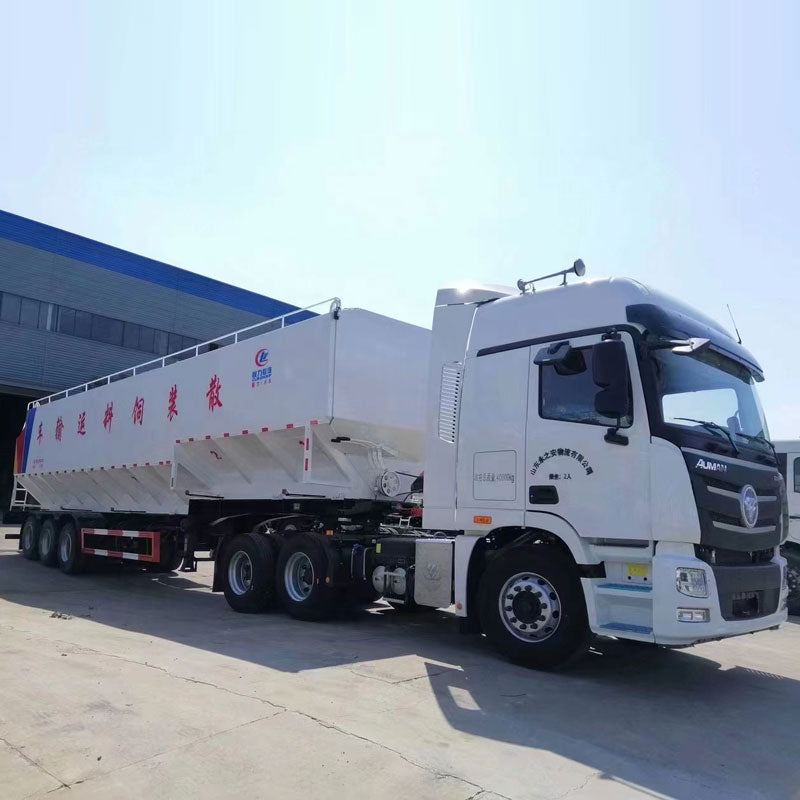 Camion d'alimentation en vrac de remorque 65000L