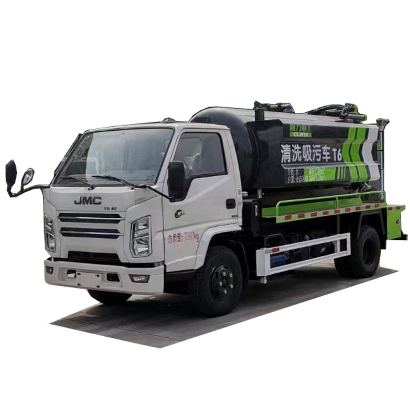 Camion de transport de boues JMC 4x2 2 réservoir d'eau carré 4 réservoir de déchets carré 